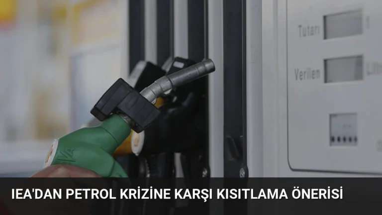 IEA’dan Petrol Krizine Karşı Kısıtlama Önerisi