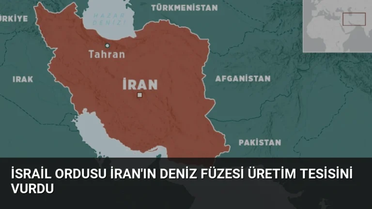 İsrail Ordusu İran’ın Deniz Füzesi Üretim Tesisini Vurdu