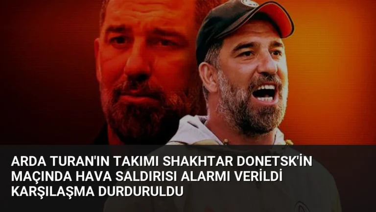 Arda Turan’ın Takımı Shakhtar Donetsk’in Maçında Hava Saldırısı Alarmı Verildi Karşılaşma Durduruldu