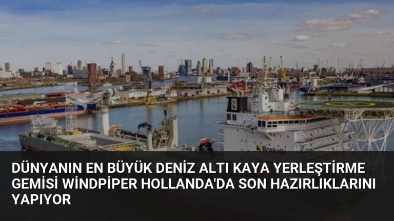 Dünyanın En Büyük Deniz Altı Kaya Yerleştirme Gemisi Windpiper Hollanda’da Son Hazırlıklarını Yapıyor