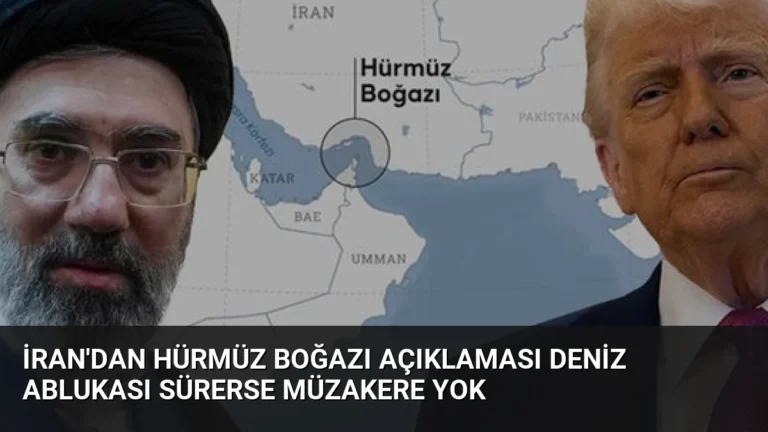 İran’dan Hürmüz Boğazı Açıklaması Deniz Ablukası Sürerse Müzakere Yok
