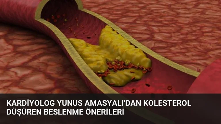 Kardiyolog Yunus Amasyalı’dan Kolesterol Düşüren Beslenme Önerileri