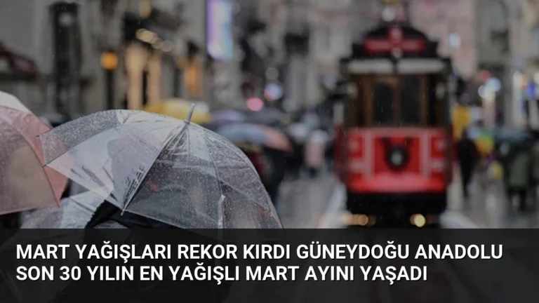 Mart Yağışları Rekor Kırdı Güneydoğu Anadolu Son 30 Yılın En Yağışlı Mart Ayını Yaşadı