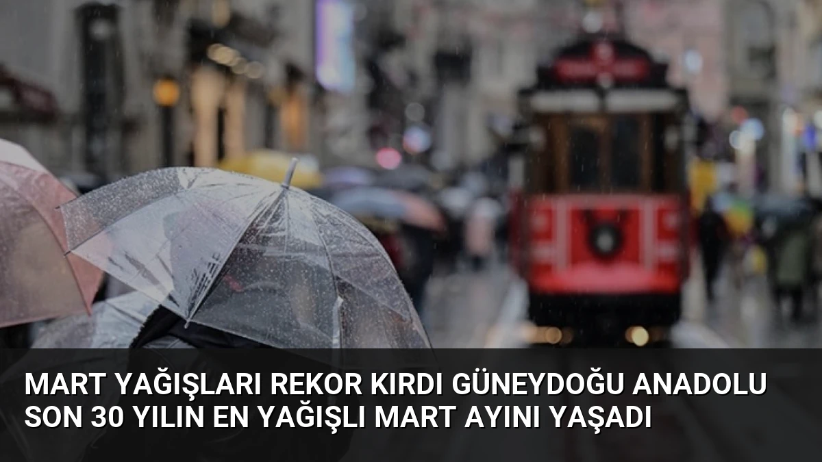 Mart Yağışları Rekor Kırdı Güneydoğu Anadolu Son 30 Yılın En Yağışlı Mart Ayını Yaşadı