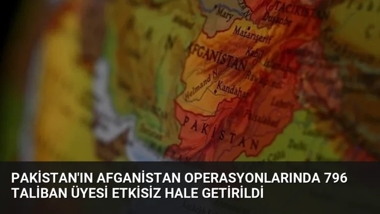 Pakistan’ın Afganistan Operasyonlarında 796 Taliban Üyesi Etkisiz Hale Getirildi