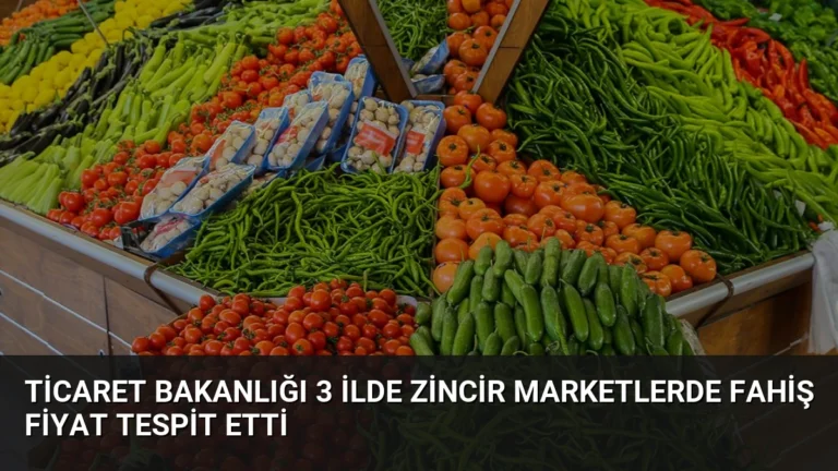 Ticaret Bakanlığı 3 İlde Zincir Marketlerde Fahiş Fiyat Tespit Etti
