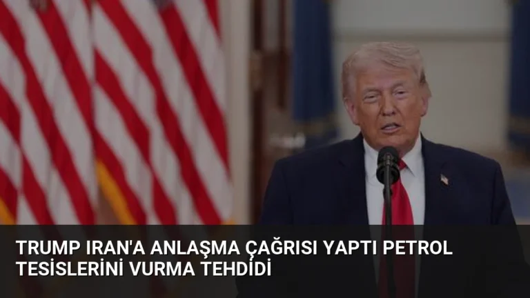 Trump Iran’a Anlaşma Çağrısı Yaptı Petrol Tesislerini Vurma Tehdidi