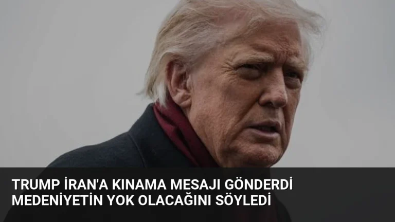 Trump İran’a Kınama Mesajı Gönderdi Medeniyetin Yok Olacağını Söyledi