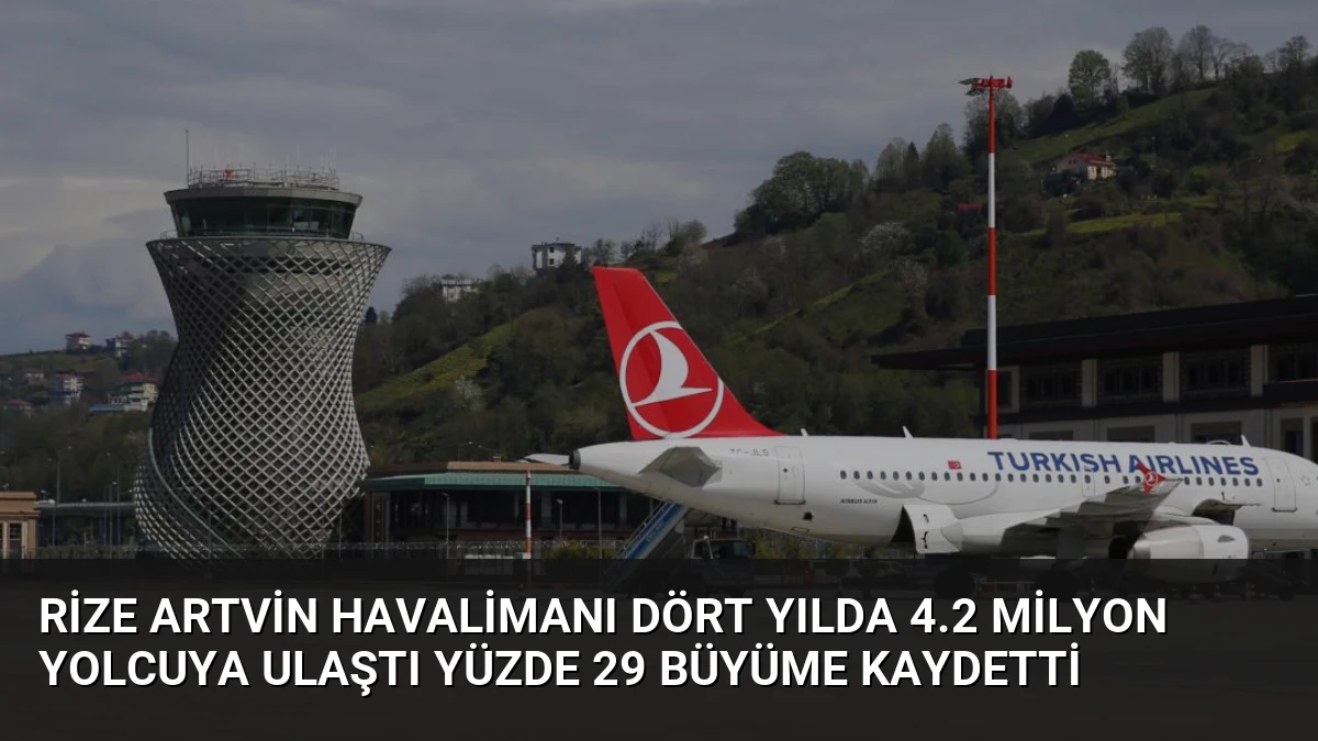 Rize Artvin Havalimanı Dört Yılda 4.2 Milyon Yolcuya Ulaştı Yüzde 29 Büyüme Kaydetti