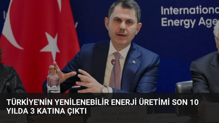 Türkiye’nin Yenilenebilir Enerji Üretimi Son 10 Yılda 3 Katına Çıktı