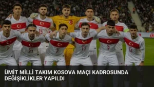 Ümit Milli Takım Kosova Maçı Kadrosunda Değişiklikler Yapıldı
