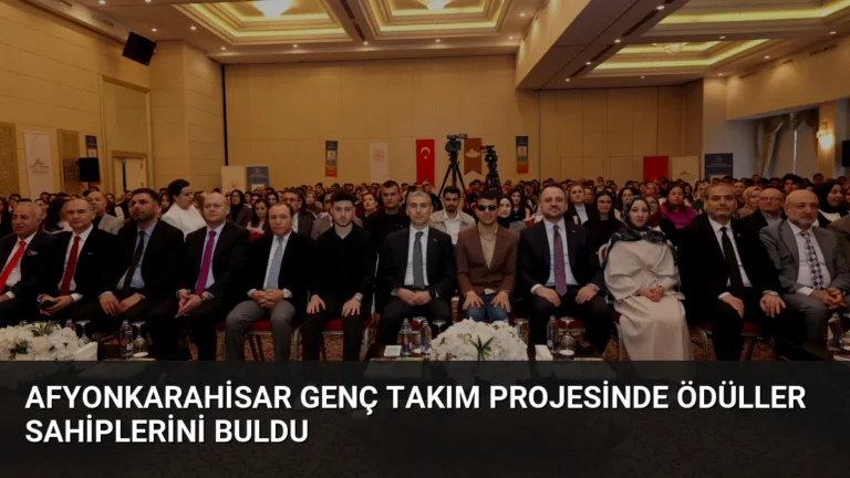 Afyonkarahisar Genç Takım Projesinde Ödüller Sahiplerini Buldu