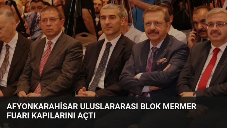 Afyonkarahisar Uluslararası Blok Mermer Fuarı Kapılarını Açtı