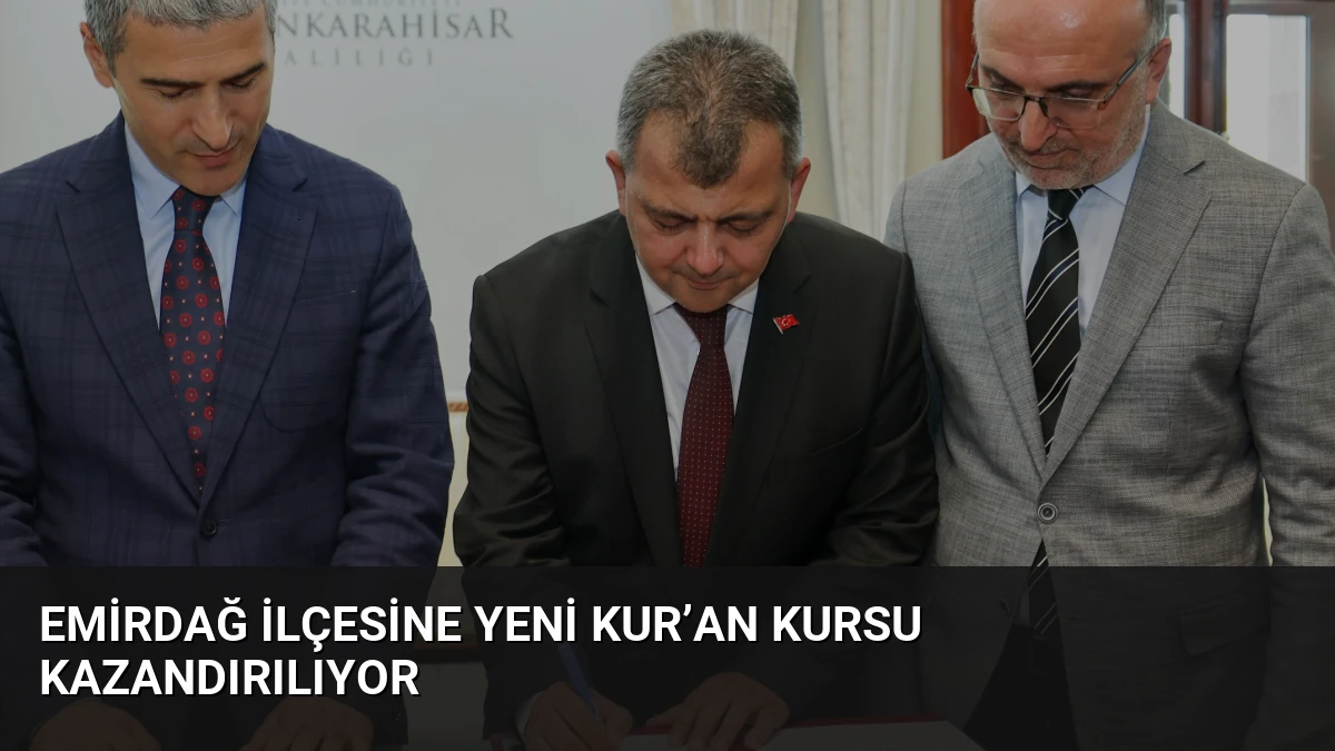 Emirdağ İlçesine Yeni Kur’an Kursu Kazandırılıyor