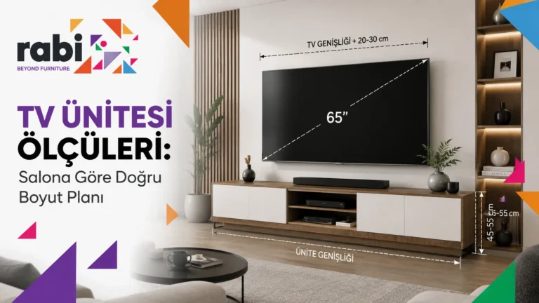 TV Ünitesi Ölçüleri: Salona Göre Doğru Boyut Planı