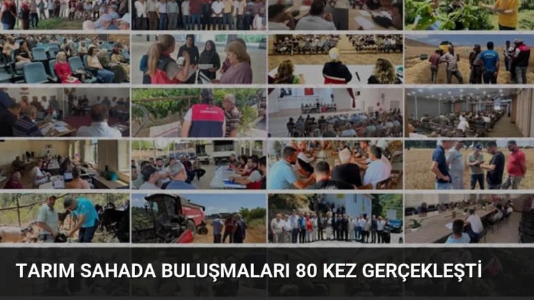 Tarım Sahada Buluşmaları 80 Kez Gerçekleşti