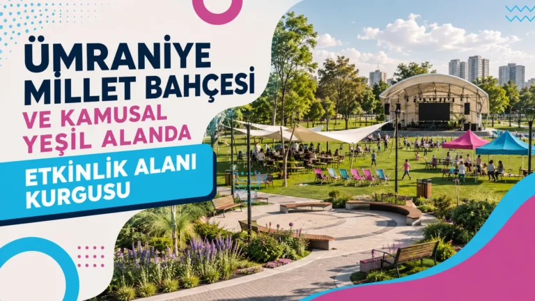 Ümraniye Millet Bahçesi ve Kamusal Yeşil Alanda Etkinlik Alanı Kurgusu