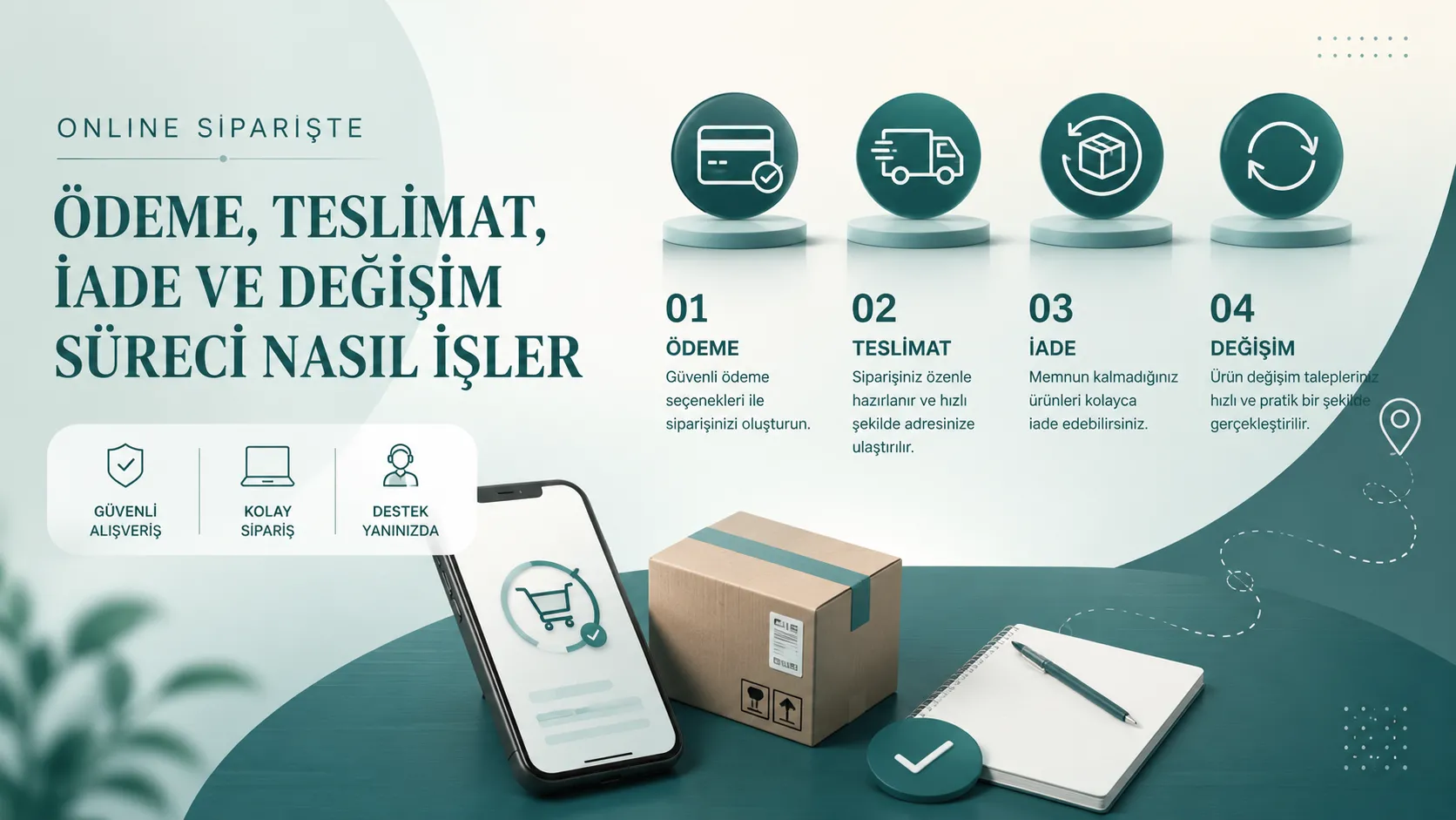 Online Siparişte Ödeme, Teslimat, İade ve Değişim Süreci Nasıl İşler