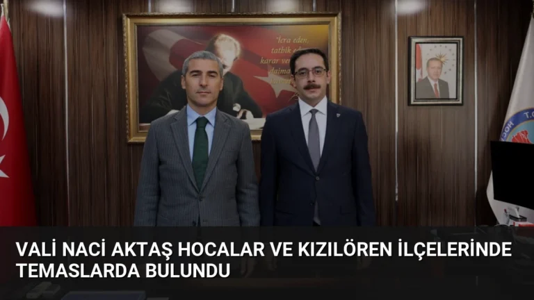 Vali Naci Aktaş Hocalar ve Kızılören İlçelerinde Temaslarda Bulundu