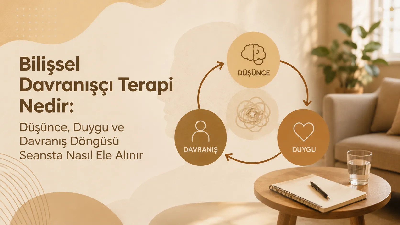 Bilişsel Davranışçı Terapi Nedir: Düşünce, Duygu ve Davranış Döngüsü Seansta Nasıl Ele Alınır