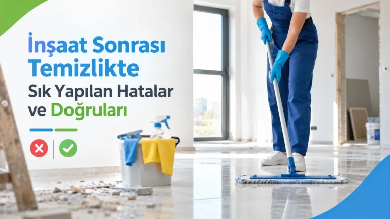 İnşaat Sonrası Temizlikte Sık Yapılan Hatalar ve Doğruları