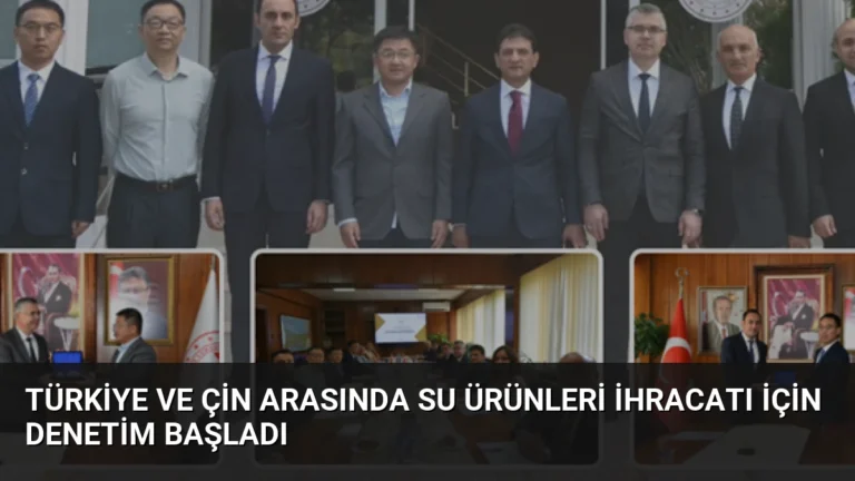 Türkiye ve Çin Arasında Su Ürünleri İhracatı İçin Denetim Başladı