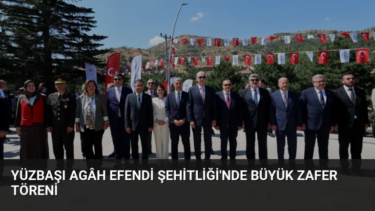 Yüzbaşı Agâh Efendi Şehitliği’nde Büyük Zafer Töreni