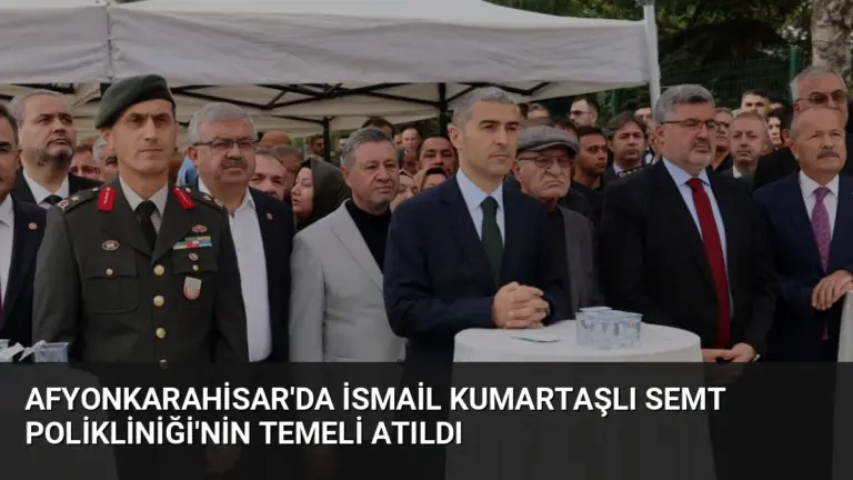 Afyonkarahisar’da İsmail Kumartaşlı Semt Polikliniği’nin Temeli Atıldı