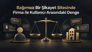 Bağımsız Bir Şikayet Sitesinde Firma ile Kullanıcı Arasındaki Denge