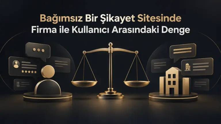 Bağımsız Bir Şikayet Sitesinde Firma ile Kullanıcı Arasındaki Denge