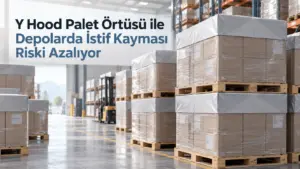Y Hood Palet Örtüsü ile Depolarda İstif Kayması Riski Azalıyor