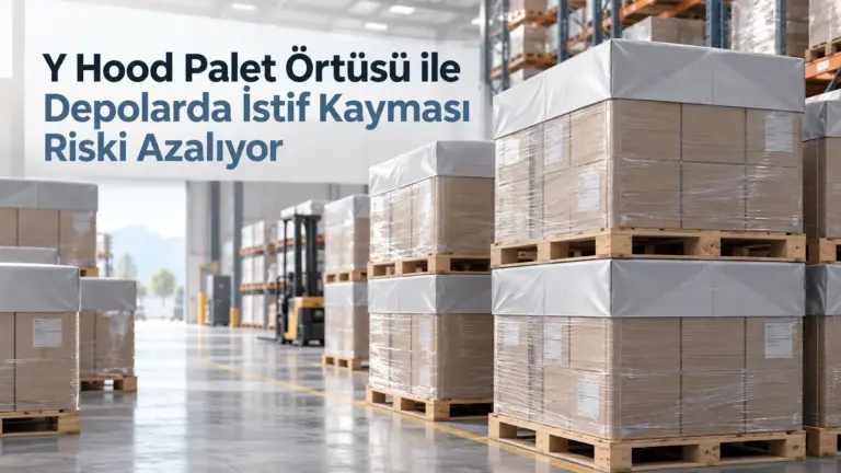 Y Hood Palet Örtüsü ile Depolarda İstif Kayması Riski Azalıyor