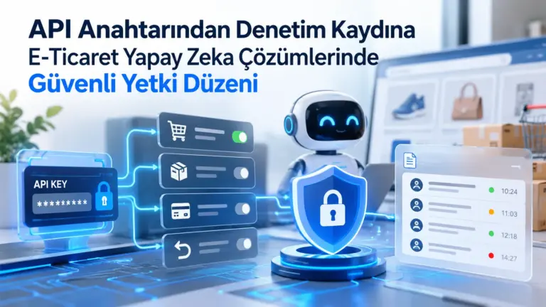 API Anahtarından Denetim Kaydına E-Ticaret Yapay Zeka Çözümlerinde Güvenli Yetki Düzeni