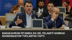 Bakan Kurum İstanbul’da Sel Felaketi Sonrası Koordinasyon Toplantısı Yaptı