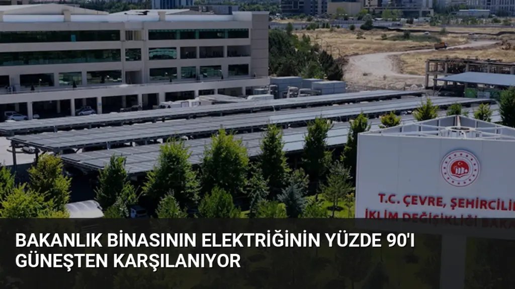 Bakanlık Binasının Elektriğinin Yüzde 90'ı Güneşten Karşılanıyor