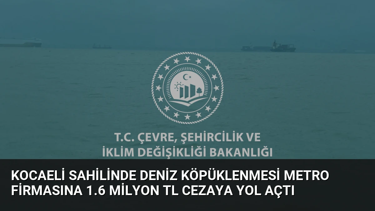 Kocaeli Sahilinde Deniz Köpüklenmesi Metro Firmasına 1.6 Milyon TL Cezaya Yol Açtı