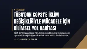 TÜBA’dan COP31’e İklim Değişikliğiyle Mücadele İçin Bilimsel Yol Haritası